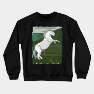 Black Beauty Stained Glass Art T-Shirt (Merrylegs) Crewneck Sweatshirt